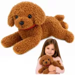 Pliu&scaron;inis pudelis rudas 30 cm