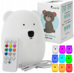 Me&scaron;kučio formos naktinė lempa RGB