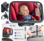 AKUKU didelis veidrodėlis vaiko stebėjimui automobilyje