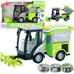 WOOPIE City Sweeper 1:16 Žaliojo garso ir &scaron;viesos efektai