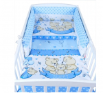 BabyLux 3 dalių patalynės komplektas su apsaugomis