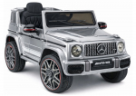Mercedes AMG G 63 &ndash; elektrinis vaiki&scaron;kas sidabrinis automobilis