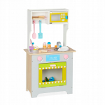 Spalvinga medinė virtuvėlė