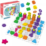 WOOPIE Montessori dėlionių rū&scaron;iavimo rinkinys, skirtas smegenims lavinti, raidės, skaičiai, 139 vnt.