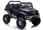 Juodas elektrinis Mercedes Unimog 4&times;4 vaikams