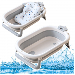 Lankstoma kūdikio vonelė su termometru