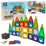 Magnetinių blokelių konstruktorius 56 detalės