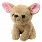 Pliu&scaron;inis Chihuahua &scaron;uniukas smėlinis 22 cm
