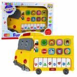 Edukacinis geltonas autobuso pianinas vaikams
