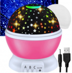 Naktinis &scaron;viesos projektorius, besisukančios žvaigždės