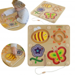 Masterkidz medinis magnetinis labirintas &bdquo;Vabaliukai&ldquo;