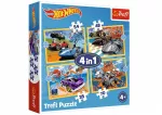 Trefl Hot Wheels 4in1 dėlionė