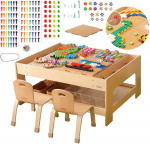 Masterkidz STEM edukacinis staliukas su priedais + 135 kaladėlės