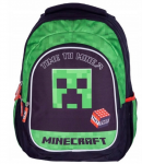 Minecraft mokyklinė kuprinė berniukui &ndash; TNT tema, 3 skyriai
