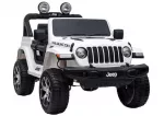 Elektrinis automobilis vaikams Jeep Wrangler Rubicon (baltas)