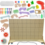 Masterkidz didysis STEM kūrybos ir konstravimo centras su Ball TraX trasa ir įrankiais