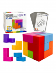 WOOPIE Tetris kubo dėlionė su kortelių rinkiniu