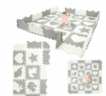 Mink&scaron;tas kūdikių kilimėlis XXL 36dalių