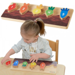 MASTERKIDZ Medinė edukacinė lysvė &ndash; skaičiai, spalvos ir daržovės