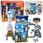 Kosminė bazė su raketa &ndash; daugiaauk&scaron;tė stovėjimo aik&scaron;telė, &scaron;viesos ir garsai