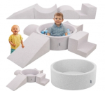 KiddyMoon namų žaidimo aik&scaron;telė su kamuoliukų baseinu