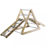 CLASSIC WORLD EDU medinis žaidimų aik&scaron;telės XL Montessori laipiojimo kopėčių komplektas