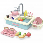 Kriauklė 2in1 virtuvės vandens mai&scaron;ytuvas Mėlynas