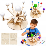 DIY medinis Saulės sistemos modelis vaikams