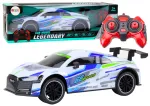 RC sportinis automobilis 1:10, 25 km/h, LED žibintai, baltas