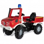 Rolly Toys &bdquo;Mercedes Unimog Fire Department&ldquo; bekelės gaisrinė
