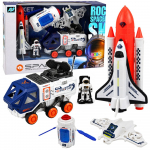 Raketos, &scaron;audyklės, palydovo, drono ir astronauto rinkinys