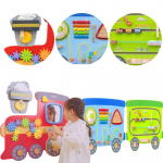 VIGA medinis sensorinės manipuliacijos lenta EDU traukinys