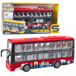 Raudonas dviauk&scaron;tis autobusas 1:16 su garsais