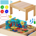 Masterkidz medinis STEM stalas su mechanikos elementais