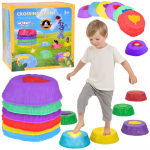 WOOPIE sensoriniai balanso akmenys &ndash; &scaron;viečiantys, lavinantys pusiausvyrą, 6 vnt.