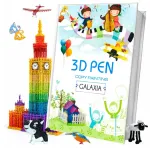 GALAXIA &scaron;ablonų knyga 3D ra&scaron;ikliui, 54 &scaron;ablonai
