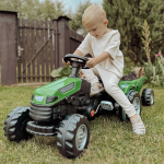 WOOPIE pedalinis traktorius Farmer GoTrac MAXI su priekaba &ndash; tylūs ratai