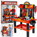 Vaiki&scaron;ka dirbtuvė su įrankiais &ndash; 70 cm darbo stalas mažiesiems meistrams