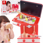 Medinė virtuvė 2in1 Grilis + Vaiki&scaron;ka viryklė 22 vnt.