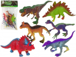 Dinozaurų figūrėlės spalvotos 6vnt