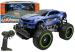 Nuotoliniu būdu valdomas bekelės automobilis Off-road R/C Blue High Wheels &ndash; mėlynas, 2.4G