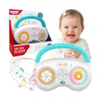 Woopie Baby interaktyvus muzikinis grotuvas su &scaron;viesomis, melodijomis ir balso įra&scaron;ymo funkcija