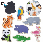 VIGA mediniai magnetukai &bdquo;Laukiniai gyvūnai&ldquo; &ndash; spalvingi edukaciniai magnetai