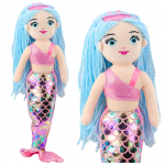 Pliu&scaron;inė undinėlė su holografine uodega 48 cm