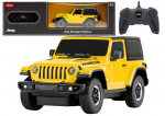 JEEP Wrangler JL Rubicon RC 1:24 &ndash; geltonas bekelės automobilis