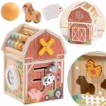 TOOKY TOY medinis ūkio veiklų rū&scaron;iuotuvas Montessori su abakusu