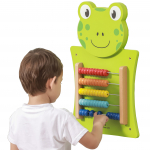 VIGA medinė manipuliavimo lenta &bdquo;Abacus Frog&ldquo;
