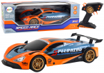 Nuotolinis sportinis automobilis oranžinis