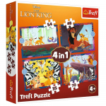 Trefl &bdquo;Drąsusis Liūtas Karalius&ldquo; &ndash; 4-in-1 dėlionės