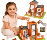 Woopie konstruktorius &bdquo;Miniatiūrinių plytų vila&ldquo; &ndash; 458 elementų rinkinys
